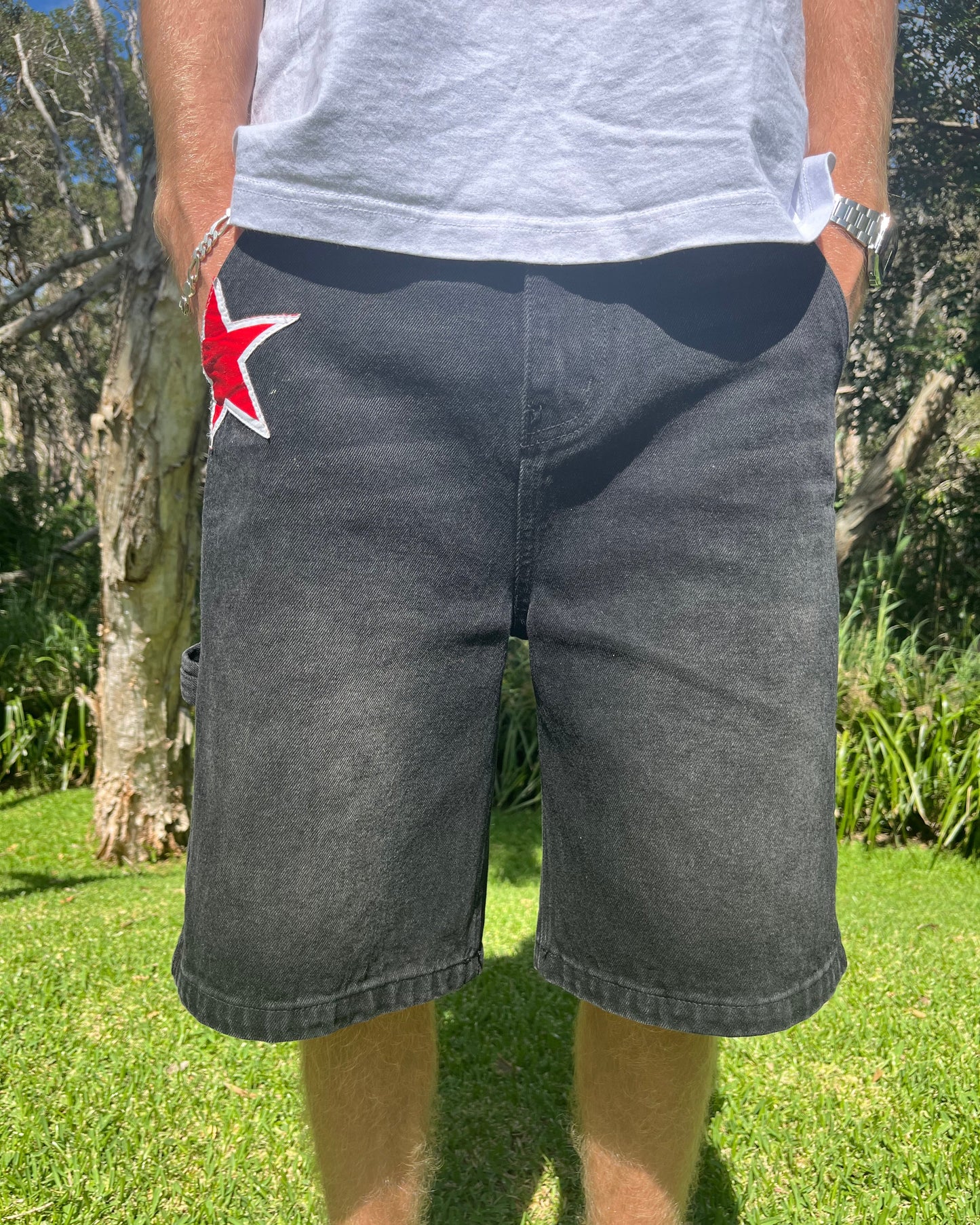 Patriot Jorts (Vintage Black)