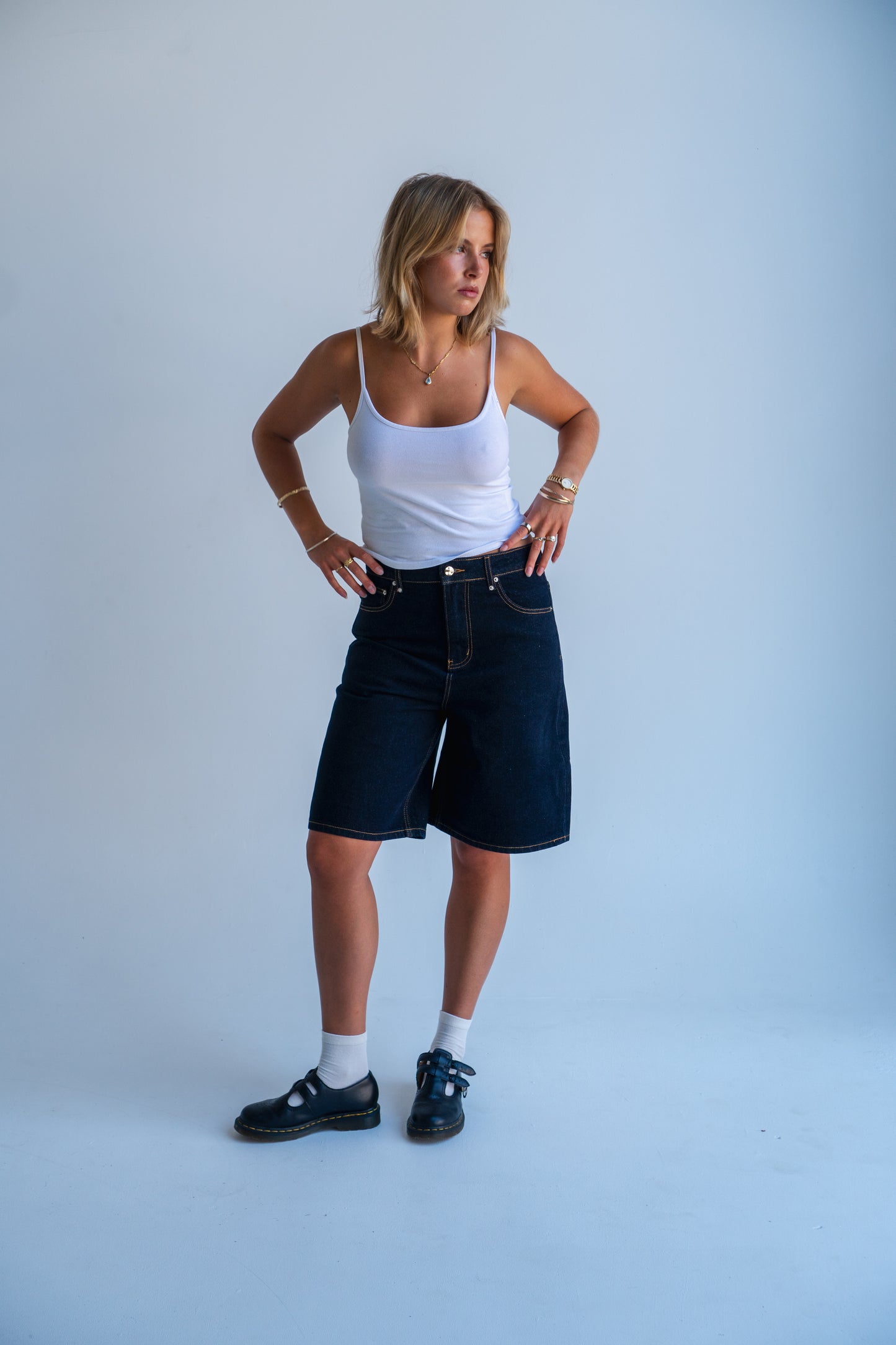 'Dylan' Raw Denim Shorts