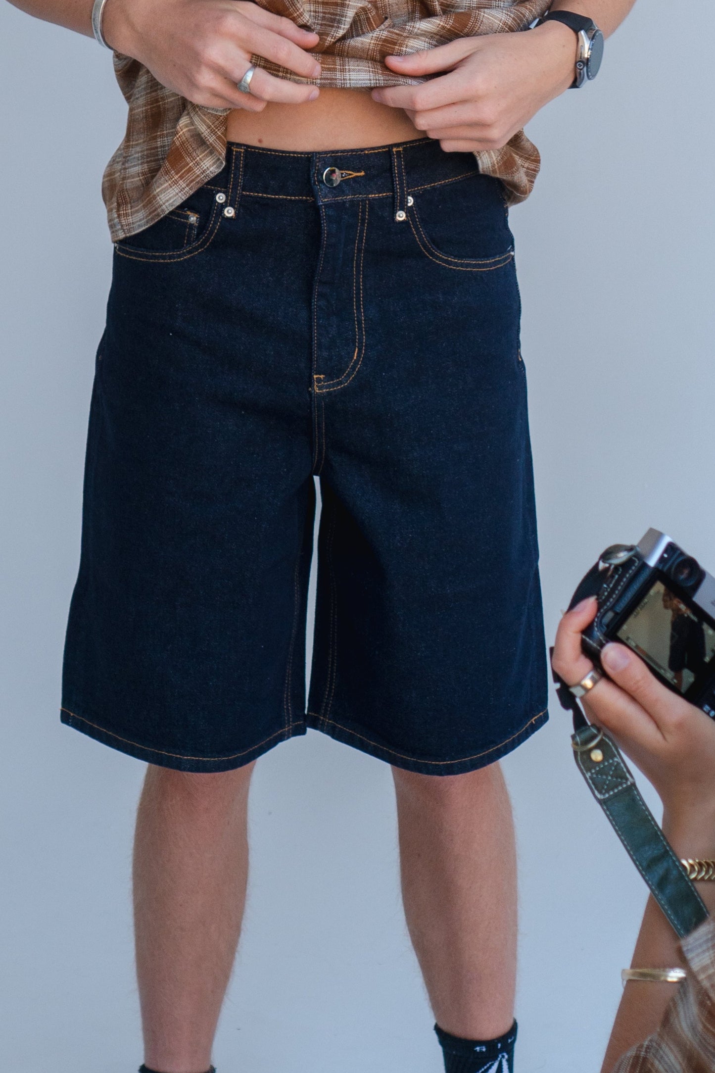 'Dylan' Raw Denim Shorts